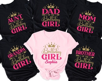 Birthday Girl Shirts,  Personalized Birthday Birthday Group Shirts, Family Birthday Girl Shirts, Custom Birthday Shirt, Birthday Group Shirt