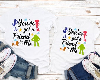 Birthday party shirt Matching birthday, Gift for toy story You've got a friend in me Toy Story shirt, Family gift Friends Mash up shirt B#83