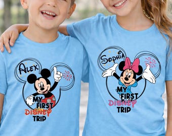 My First Disney Trip Shirt, Matching Disney Tees, Disney Vacation Family Shirts, Disney Kids Tee, Disneyland Shirts, Disneyworld 1st Trip