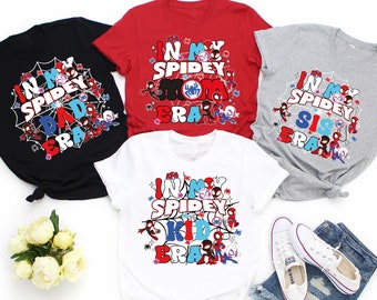 In my Spidey Mom Era Shirt, Disney Spidey Hero Mama Shirt, Spider Daddy Shirt, Funny Mother's Day Shirt, Family Matching Shirt Fathers Day