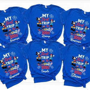 Disney First Trip 2026 Family Shirts | Custom Memory Maker | Magic Kingdom Experience | Premium Vacation Collection