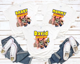 Personalized Toy Story Birthday Shirt | Woody, Buzz, Custom Name