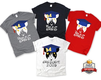 Personalized Disney Graduation Shirts, Graduation Shirt, Class of 2026, Disney Family Matching Shirts, Disneyland Shirts, Disneyworld Shirts