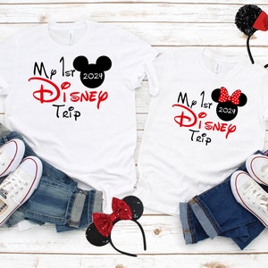 My First Disney Trip 2024 Family Shirts, First Disney Trip, Family Vacation Disney Outfits, Family Matching T-shirts p 66