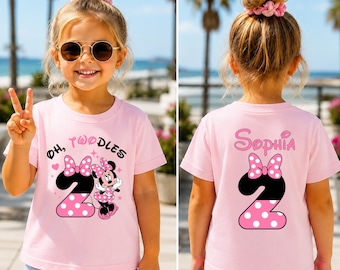 I'm Twodles Shirt, Disney Minnie Birthday Shirt, Disney Birthday Party Shirt, WDW Family Vacay Tee, Two Years Old Shirt, 2nd Birthday Shirt