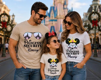 Princess Security Shirt Funny Dad Shirt Matching Family Trip Shirts Princess Shirt Family Vacation Shirt Dad Gift Magical Castle Shirt