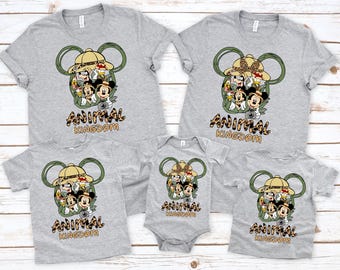 Disney Animal Kingdom Family Shirts, Mickey and Friends Safari Mode