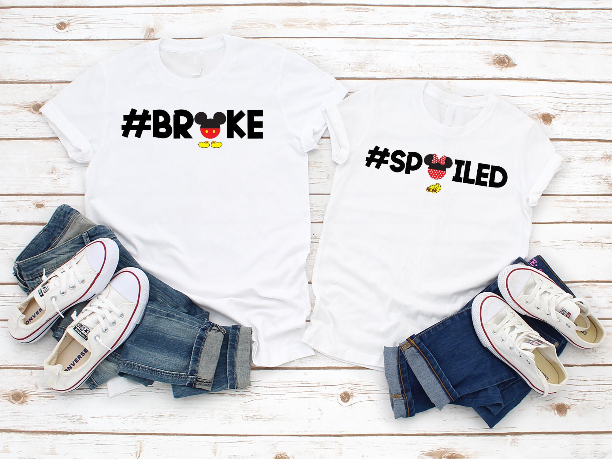 Spoiled Broke Disney Shirts Funny 