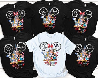 Disney Family Trip 2026 Shirts, Personalized Disney Family Vacation Shirts, Matching Disney Family Shirts, Custom Disney Group Tee
