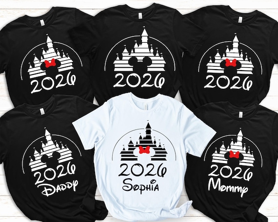 Disney Vacation 2026 Shirts, Matching Family Disney Trip Shirts, Custom Mickey Minnie Tees, Disney World 2026 Outfits for Family