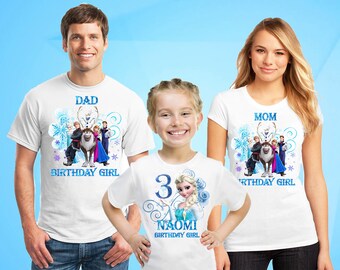 frozen themed family shirts