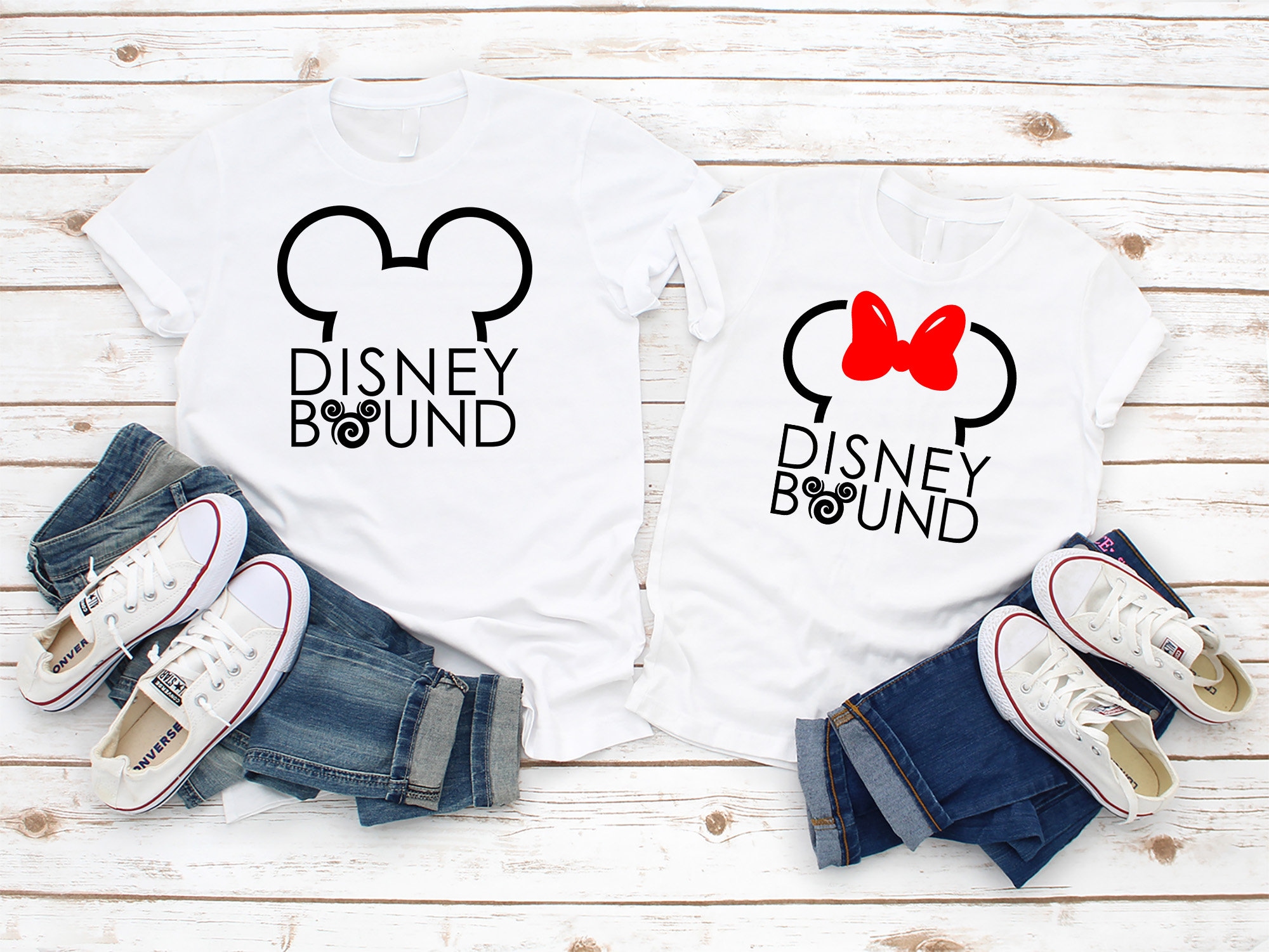 Disney Bound Mickey Und Minnie Gebunden Urlaub Familien Matching Disney Bound T-Shirt Disney Bound Mickey Und Minnie Gebunden Urlaub Familien Matching Disney Bound T-Shirt