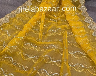 Lightweight Net Dupatta /Stole/Wrap, Free Shipping in US