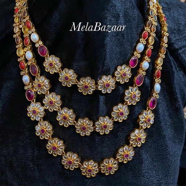 Indian Necklace Jhumka Set / Free Shipping in US