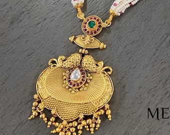 Long Neckalce Set /  Multi-string Pearls Necklace / Free Shipping in US