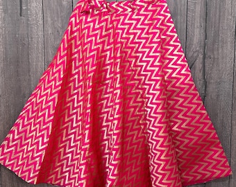 Banarsi lehenga skirt /ZigZag Skirt / One size fits most/ Free Shipping