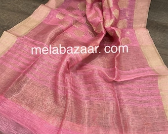 Silk Linen Banarsi Dupatta /stole/wrap, Free Shipping in US
