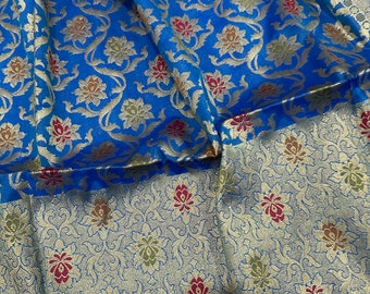 Blue Banaarsi Meenakari Dupatta  /Stole/Wrap/ Free Shipping in US