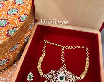 Small Choker Necklace and Jhumka Set 