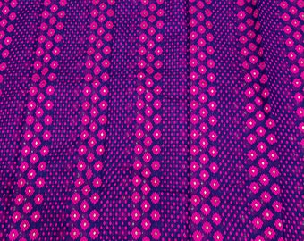 Pink and Blue Soft Jamdani Saree / Fall Attached/ Free Shipping in US