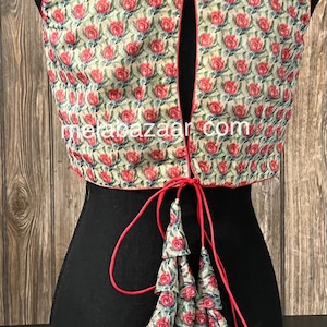 Sleeveless Saree Blouse/ Size 36 / Free Shipping in US