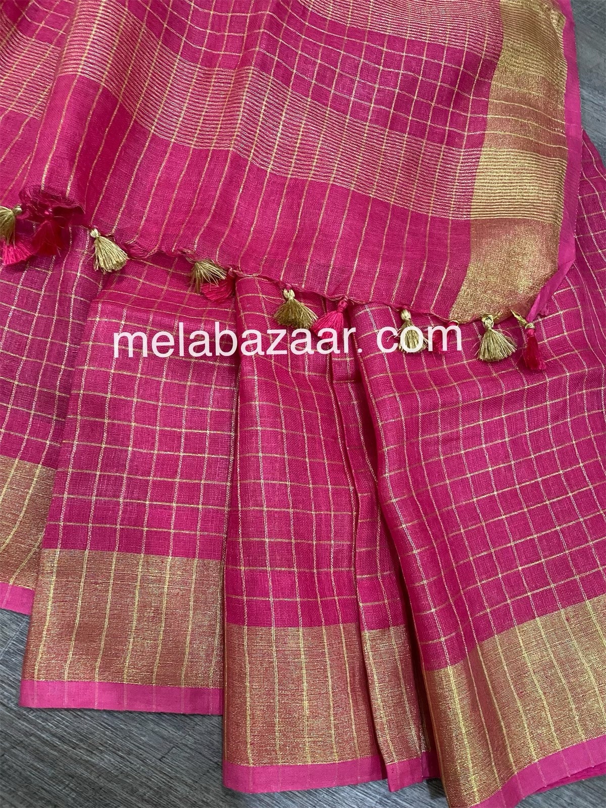 small checks cotton sarees