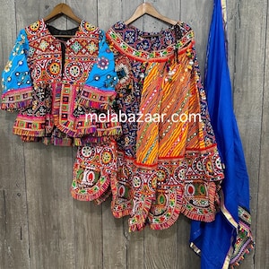 5 pc Garba Lehenga / Cotton Chaniya Choli / Free Shipping in US