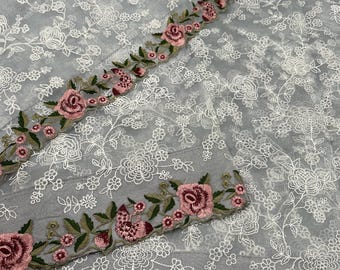 Embroidered Gray Organza Saree / Free Shipping in US