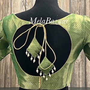 Green Blouse for Saree /Free Shipping in US
