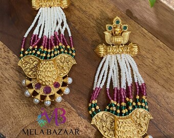 Long Indian Earrings / Statement Earrings /Free Shipping in US