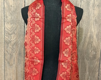 Soft Silk Scarf / Unisex Scarf / Groomsmen Scarf / Banarasi stole  / 68 in by 22 in