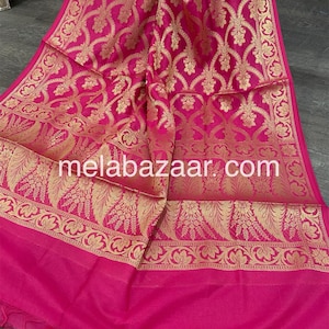 Art Silk Banarsi Dupatta /Stole/Wrap/ Ships from Oho