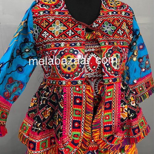 Garba Lehenga / shops Cotton Chaniya Choli / 5 pc Cotton Set / Free Shipping in US