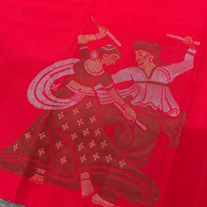 Red Kanjivaram Pure Silk Saree / Silk Mark Certified/ Free Shipping in US