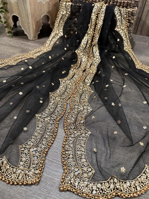 green emerald velvet dress Klarina Wine Gown with Banarasi Silk Dupatta main image 1