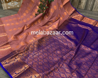 Silk Blend Kanjivaram Saree /  Free Shipping In US