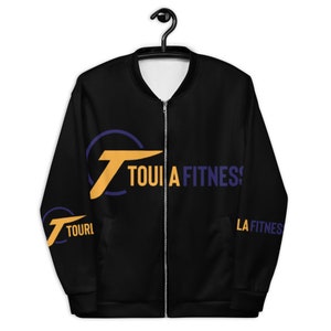 Tourlafitness Unisex Bomber Jacket, Unisex Bomber Jacket, Fitness Bomber Jacket, Athletic Jacket, Workout Jacket, Casual Bomber Jacket