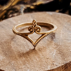 Shira Mandala Boho Ring I Freundschaftsring I Geschenk für beste Freundin I Boho Ring I Gypsy Tribal I goldener Ring I Gemstone.Journey Bild 1