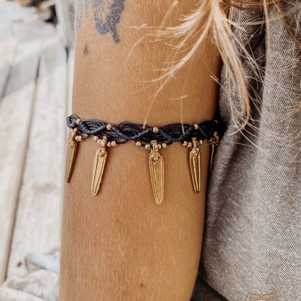 Boho Upper Arm Bracelet, Oberarmarmband, Armband, Bohemian Tribal Gypsy style, Festival, Geschenk für sie, handmade, gemstonejourney