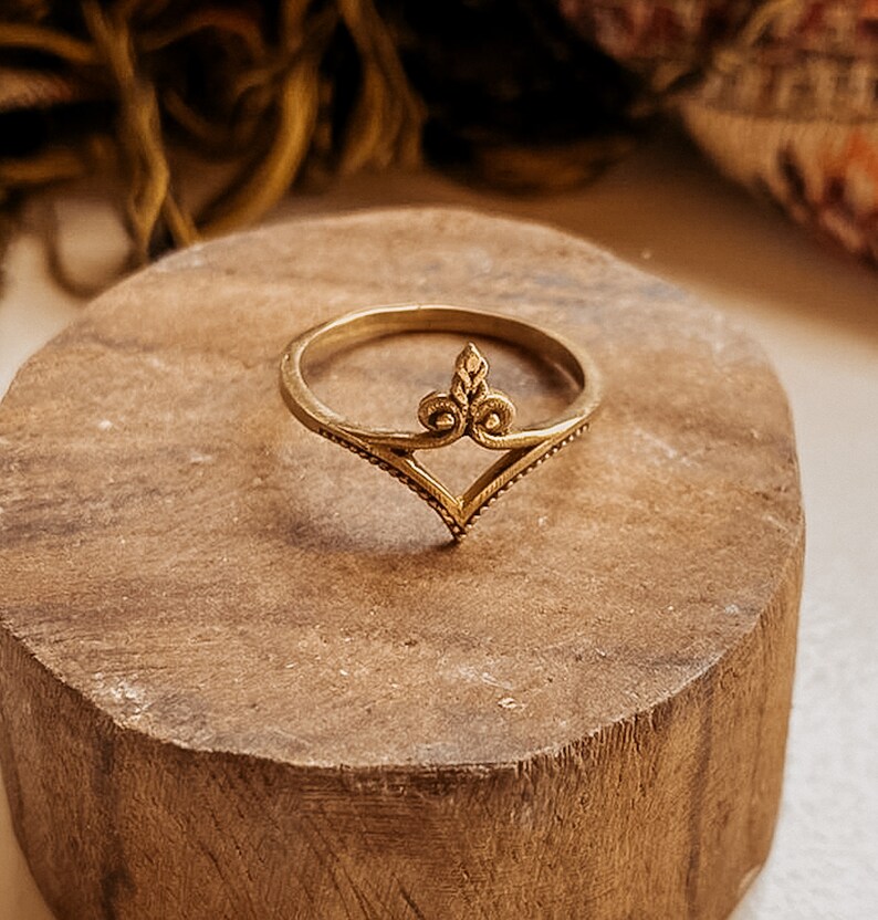 Shira Mandala Boho Ring I Freundschaftsring I Geschenk für beste Freundin I Boho Ring I Gypsy Tribal I goldener Ring I Gemstone.Journey Bild 4