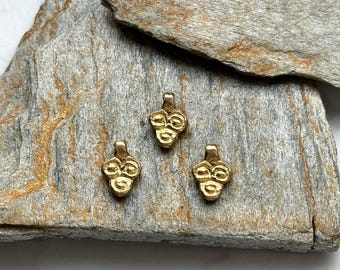 Messinganhänger Tropfen, 18 x 9 mm, ouro Anhänger, Makramee, Schmuckzubehör, Makrameeschmuck, DIY, Schmuckanhänger, Messing