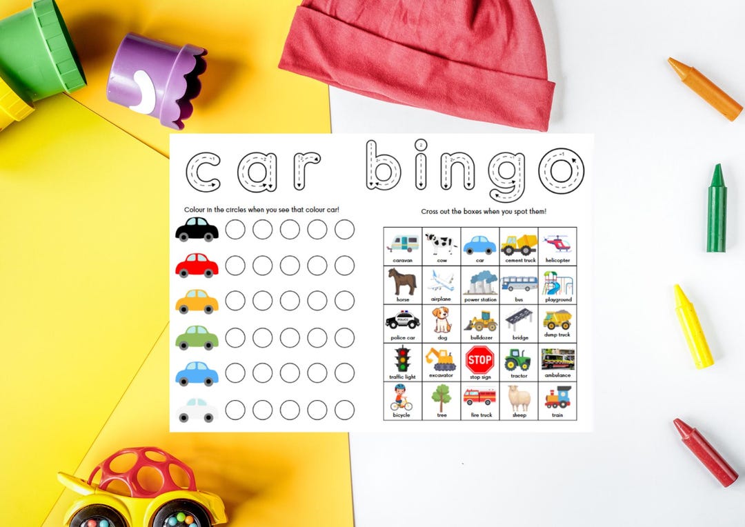 Aussie Car Bingo | Toddler | Road Trip Game | Kids | Digital PDF ...