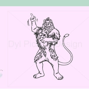 Mago de Oz león coraje broadway reproducir archivo svg