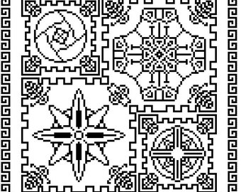 Quadrant Hives - Cross Stitch Pattern