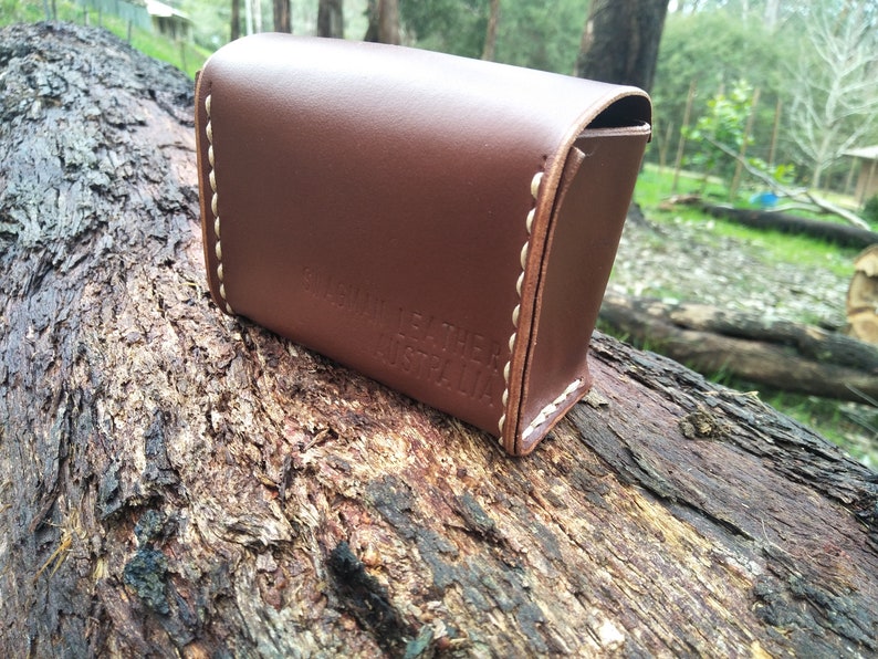 Swagman Leather Small Leather Case handstitched for Etsy Australia