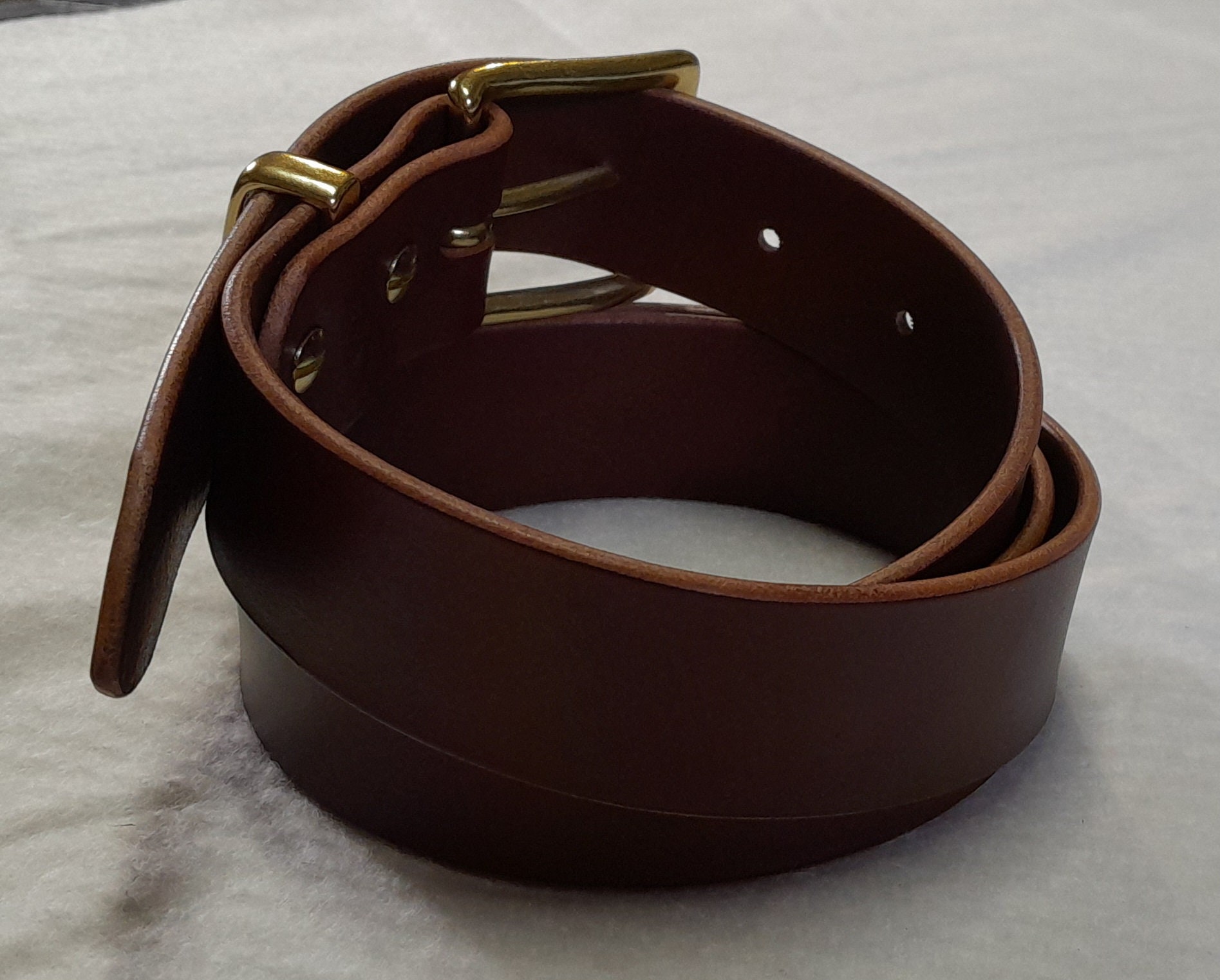 Stuart Weitzman Brown Italian Leather Belt M/L Men main image 3