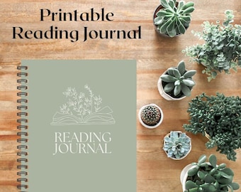 Printable Reading Journal: Book Reflection Pages (Digital Download)