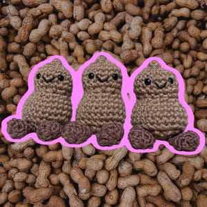 crochet peanut friend • handmade to order jellycat lookalike • peanut amigurumi