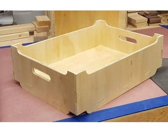 Stackable Crate - 3 Sizes - Design Files for CNC (.f3d, .step, .skp, .dxf, .dwg, .stl)