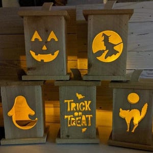 Kürbis Halloween Dekor - Zeder mit Flackernder LED - Kürbislaterne Kürbis - Pixel zum Prototyp